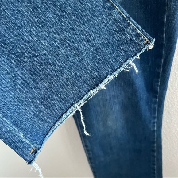 Soft Surroundings Denim Fray Cut Hem Jeans 16 Petite - Picture 5 of 9